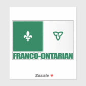 Franco-Ontarian Flag Sticker (Vel)