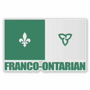 Franco-Ontarian Flag Sticker