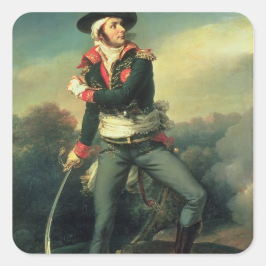Francois Athanese Charette de Contrie 1819 Vierkante Sticker (Voorkant)