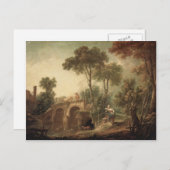 Francois Boucher - De brug Briefkaart (Voorkant / Achterkant)