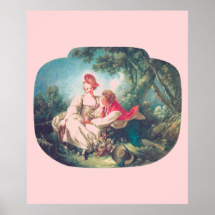 François Boucher De vier seizoenen: Autumn Herbst Poster