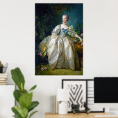 FRANCOIS BOUCHER - MADAME BERGERET portret art Poster (Thuiskantoor)