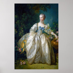 FRANCOIS BOUCHER - MADAME BERGERET portret art Poster