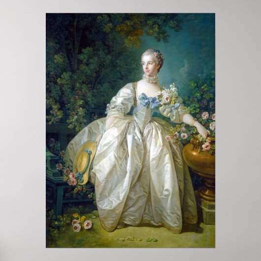 François Boucher Madame Bergeret Poster (Voorkant)