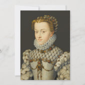 Francois Clouet - Elisabeth van Oostenrijk Kaart (Voorkant)