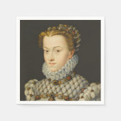 Francois Clouet - Elisabeth van Oostenrijk Servet (Voorkant)
