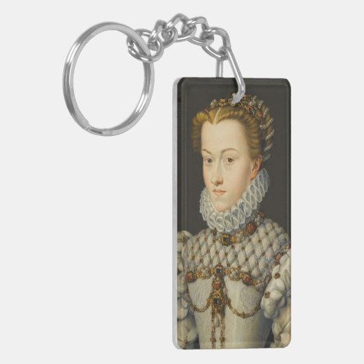 Francois Clouet - Elisabeth van Oostenrijk Sleutelhanger (Voorkant Links)