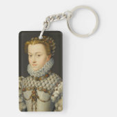 Francois Clouet - Elisabeth van Oostenrijk Sleutelhanger (achterkant)