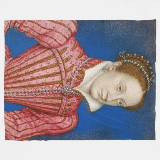 Francois Clouet - Mary, koningin van Schotten Fleece Deken (Voorkant (Horizontaal))