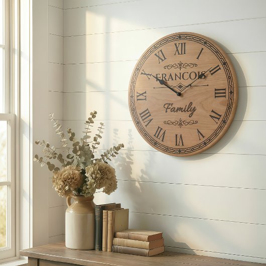 FRANCOIS Family Wall Clock Grote Klok