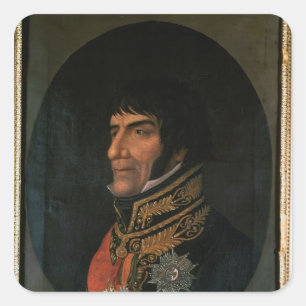 Francois Lefebvre Duke of Dantzig Vierkante Sticker