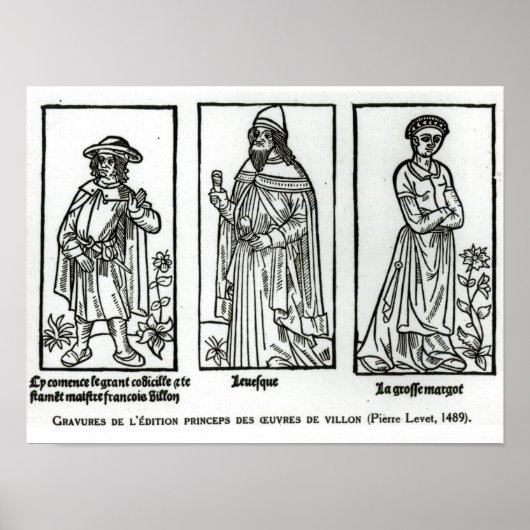 Francois Villon Poster (Voorkant)