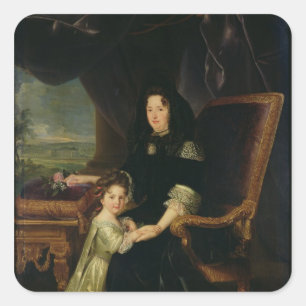 Francoise d'Aubigne Marquise of Maintenance Vierkante Sticker