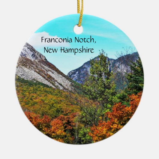 Franconia Notch Round Ornament (Voorkant)