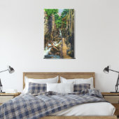 Franconia Notch State Park 2 Canvas Afdruk (Insitu (Slaapkamer))