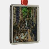 Franconia Notch State Park Metalen Ornament (Rechts)