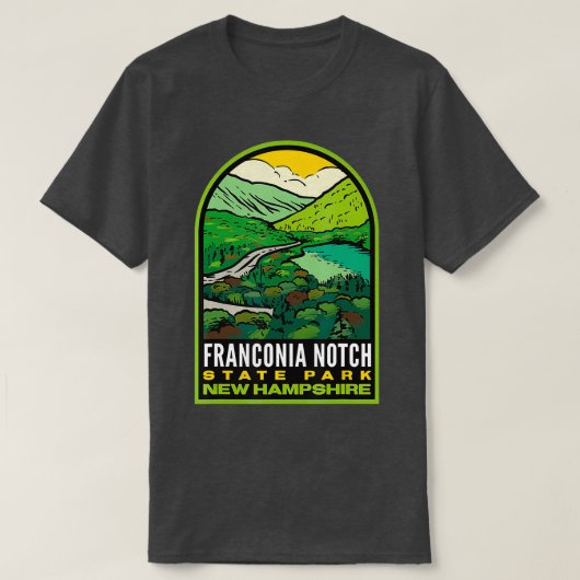 Franconia Notch State Park New Hampshire T-shirt (Design voorkant)