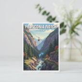Franconia Notch State Park Reizen Briefkaart (Staand voorkant)