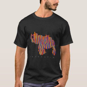 Franelascas Mapa de Venezuela Tricolor T-shirt