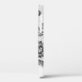 Frange de dentelle noire sur coque iphone Coque bl (Verso / Gauche)