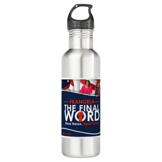 Frangela - Het laatste woord Waterfles (Voorkant)