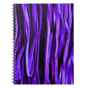 Franges en cuir violet Amusants et Carnet fantaisi