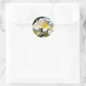 Frangipani Bliss Ronde Sticker (Tas)