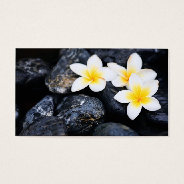 Frangipani-bloemen Visitekaartje (Voorkant)