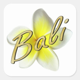 Frangipani Blossom Vierkante Sticker
