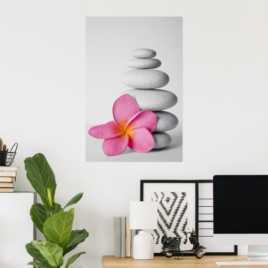 Frangipani Calm Poster (Thuiskantoor)