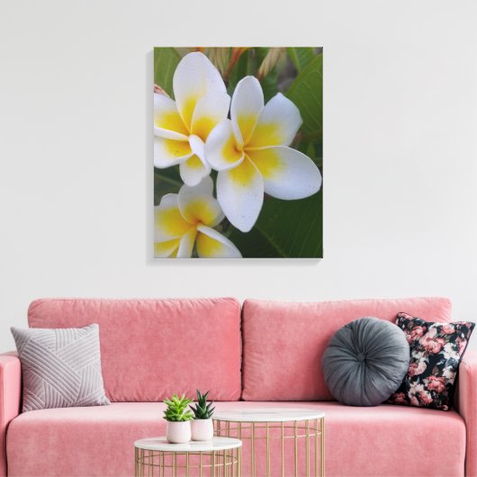 Frangipani Canvas Afdruk (Insitu (Woonkamer))