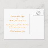 Frangipani - De datum opslaan Aankondigingskaart (Achterkant)