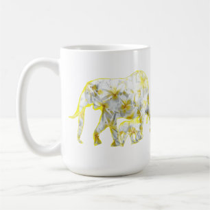 Frangipani Elephants, Coffee Mok