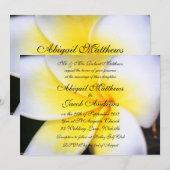 Frangipani - Faire-part de mariage (Devant / Derrière)