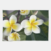 Frangipani flower Cookeilanden Theedoek (Horizontaal)