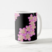 Frangipani gepersonaliseerd koffiemok (Voorkant rechts)