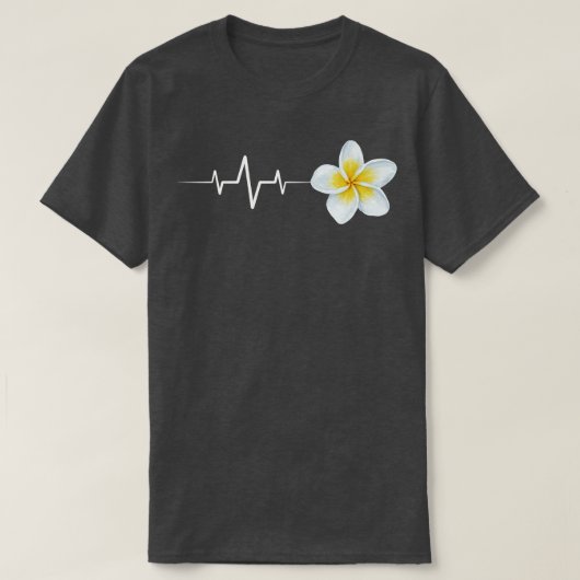 Frangipani Heartbeat TShirt (Design devant)