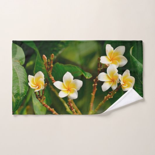 Frangipani jaune (Serviette à main)