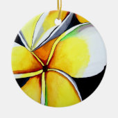 Frangipani Keramisch Ornament (Voorkant)