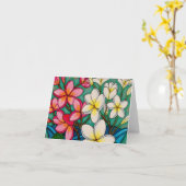 Frangipani Note Kaart (Gele Bloem)