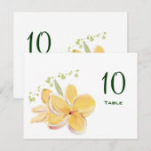 Frangipani Numéro de table Carte postale (Devant / Derrière)
