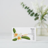 frangipani of plumeriebloem visitekaartje (Staand voorkant)