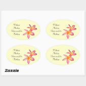 Frangipani Ovale Sticker (Vel)