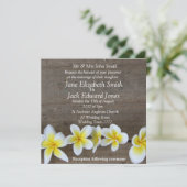 Frangipani Plage Mariage sur mesure Invitations (Debout devant)