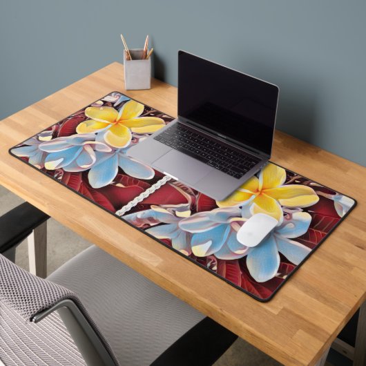 Frangipani Pop Art, Mat de bureau (Bureau 2)