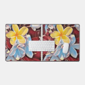 Frangipani Pop Art, Mat de bureau (Clavier et souris)