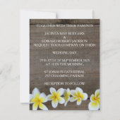 Frangipani rustique / Plumeria Beach Invitations d (Devant)