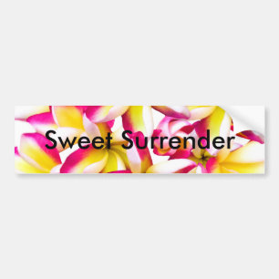 Frangipani tempelbloem bumpersticker