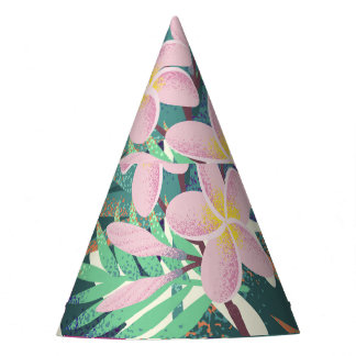 Frangipani Tropical: roze-wit . Feesthoedjes