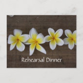Frangipani Wedding Rehearsal Uitnodigingen (Voorkant)